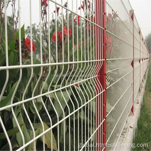 Double Wire Fence Panel PVC coated nylofor 3d wire mesh fencing Supplier